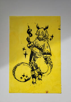 Linogravure dragon Linogravure dragon
