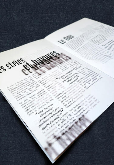 Pages intérieures - Les stries et bavure &amp; Le flou